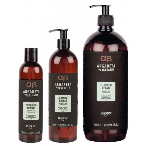 Dikson Argabeta LUX Line ARGABETA vegKERATIN Shampoo Repair Шампунь для ослабленных и химически обработанных волос с гидролизированными протеинами риса и сои (Растительный Кератин)