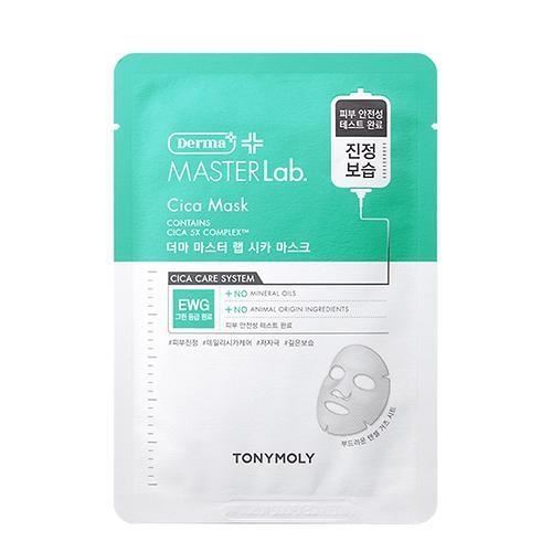Tony Moly Face Care Derma Master Lab Cica Mask  Тканевая маска с экстрактом центеллы азиатской
