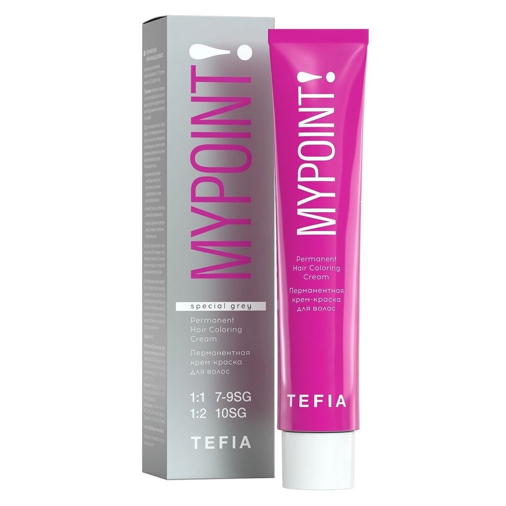 Tefia Color Creats Mypoint! Permanent Hair Coloring Cream Special Grey Перманентная крем-краска для волос. Специальные оттенки для седых волос