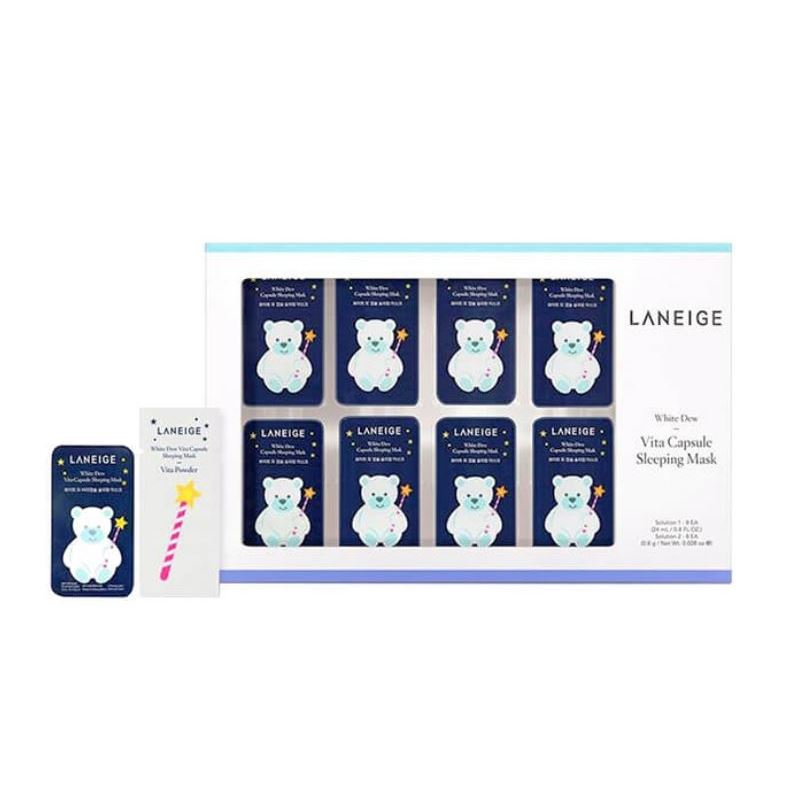 Laneige Face Care White Dew Vita Capsule Sleeping Mask Витаминные ночные маски для интенсивного питания и обновления кожи лица