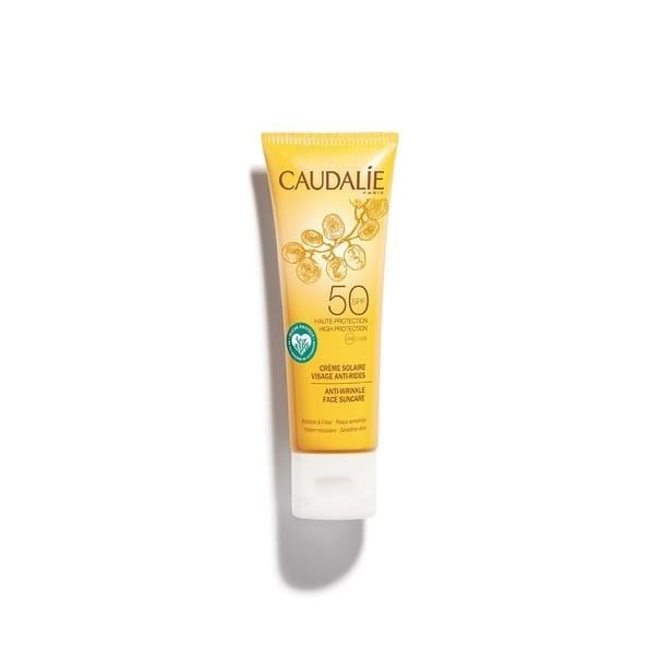 Caudalie Soleil Divin  Sun Care AntiWrinkle Face Suncare SPF 50 Антивозрастной солнцезащитный крем для лица 