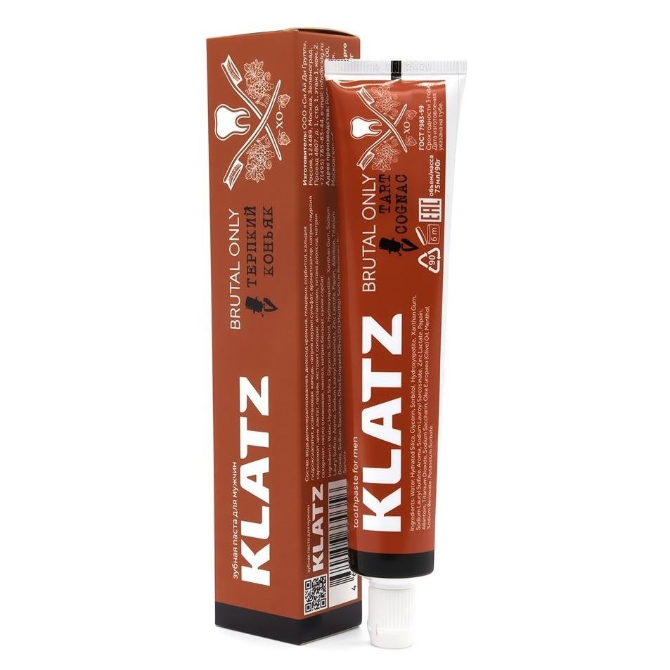Klatz Brutal Only Терпкий коньяк Зубная паста для мужчин Терпкий коньяк