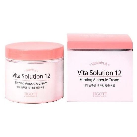 Jigott Skin Care Vita Solution 12 Firming Ampoule Cream Крем для лица ампульный омолаживающий с витамином A