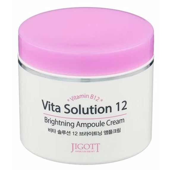 Jigott Skin Care Vita Solution 12 Brightening Ampoule Cream Ампульный крем для улучшения цвета лица с витамином B12