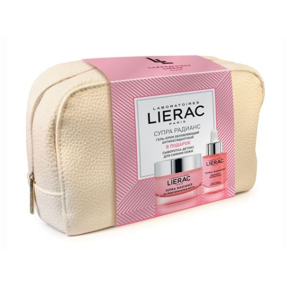 Lierac Premium Supre Radiance Set Подарочный набор: гель-крем обновляющий антиоксидатный, сыворотка-детокс для сияния кожи