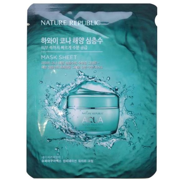 Nature Republic Skin Care Super Aqua Max Ex Watery Mask Sheet Маска для лица тканевая