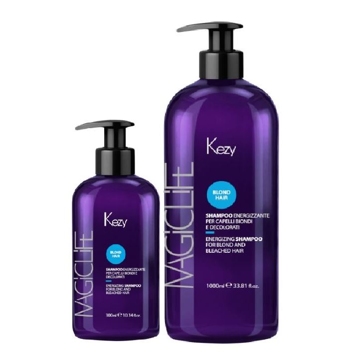 KEZY Magic Life Blond Hair Energizing Shampoo For Blond And Bleached Hair Шампунь укрепляющий для светлых и обесцвеченных волос