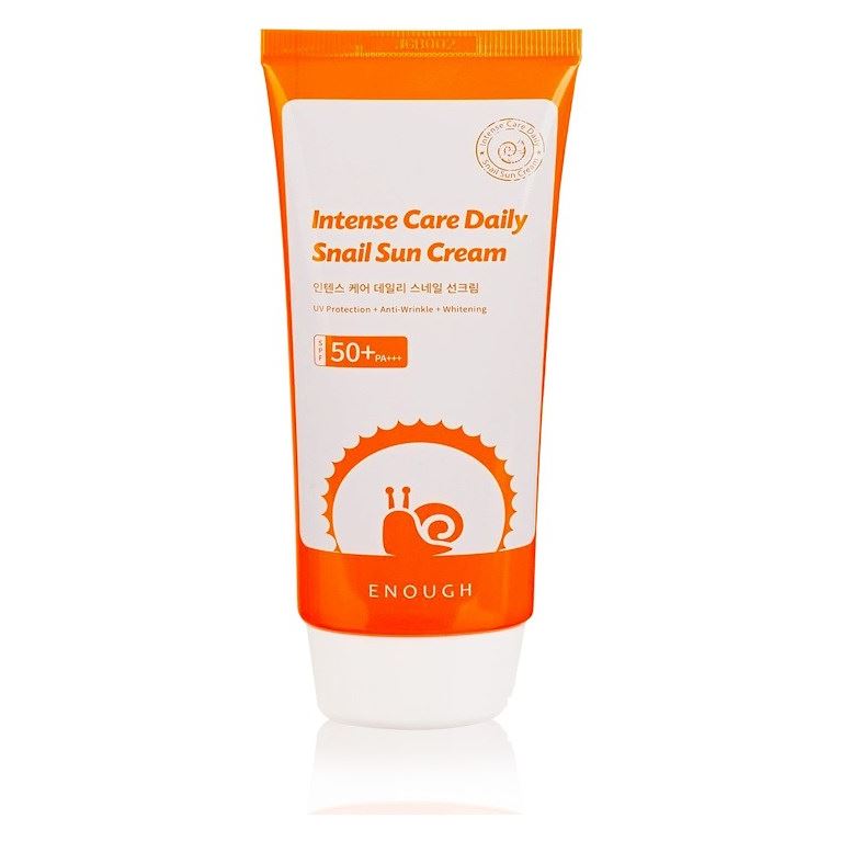 Enough Face Care Intense Care Daily Snail Sun Cream SPF50+ PA+++ Солнцезащитный крем с муцином улитки