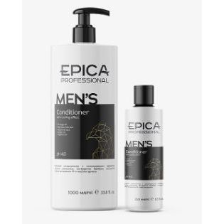 Epica Professional For Men Men's Conditioner Мужской кондиционер с охлаждающим эффектом, маслом апельсина, экстрактом бамбука