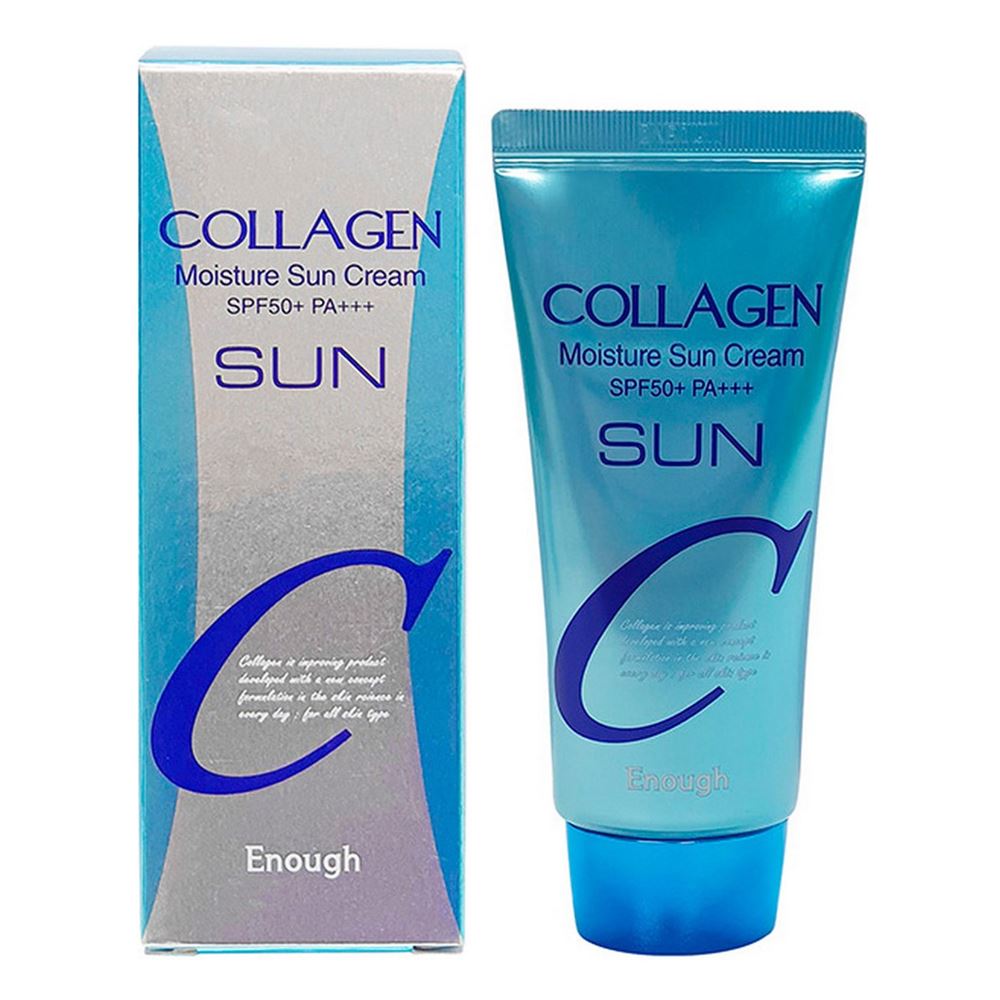 Enough Face Care Collagen Moisture Sun Cream SPF50+ PA+++ Увлажняющий солнцезащитный крем с коллагеном