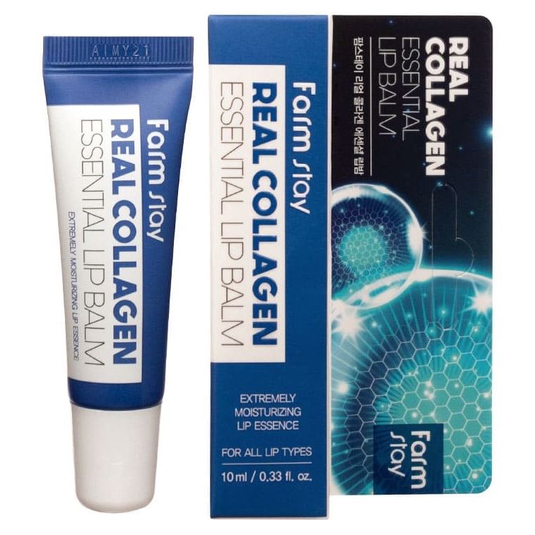 FarmStay Skin Care Real Collagen Essential Lip Balm Бальзам суперувлажняющий для губ с коллагеном