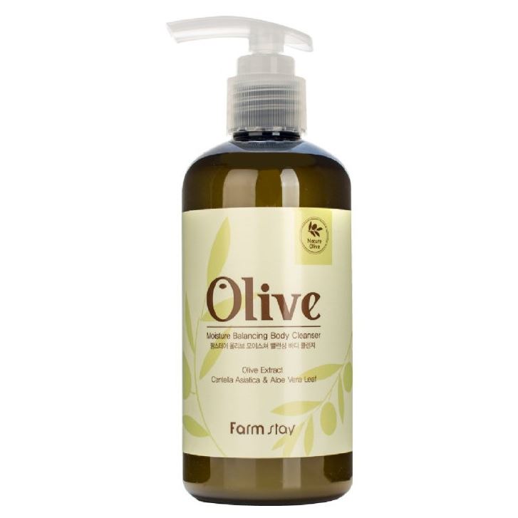FarmStay Cleansing Olive Moisture Balancing Body Cleanser Увлажняющий гель для душа с экстрактом оливы