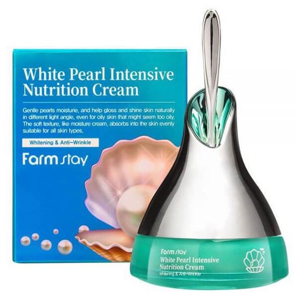 FarmStay Skin Care White Pearl Intensive Nutrition Cream Крем интенсивный питательный с экстрактом жемчуга