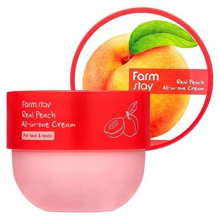 FarmStay Skin Care Real Peach All-in-one Cream Крем многофункциональный с экстрактом персика