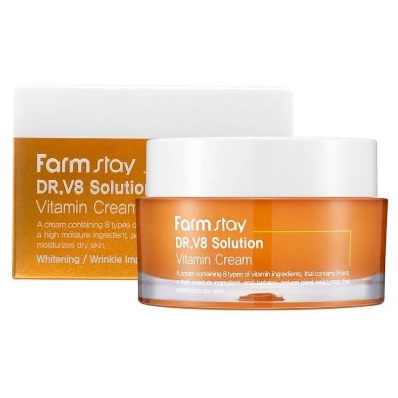 FarmStay Skin Care DR-V8 Solution Vitamin Cream Крем с витаминами 