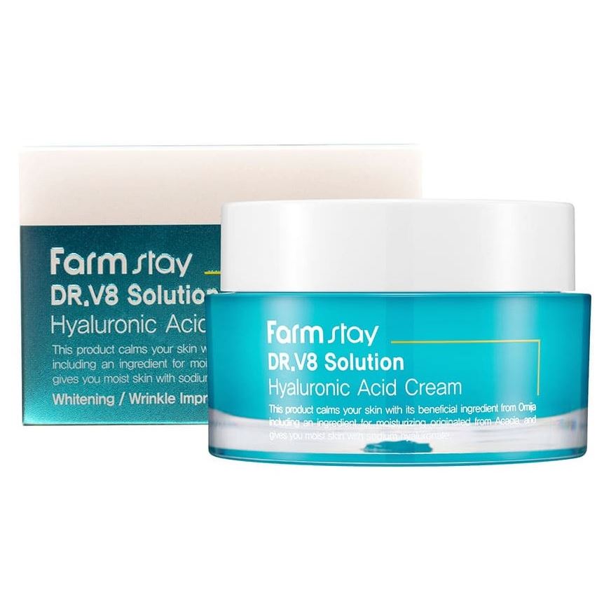 FarmStay Skin Care DR-V8 Solution Hyaluronic Acid Cream Крем с гиалуроновой  кислотой