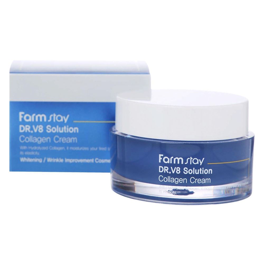 FarmStay Skin Care DR-V8 Solution Collagen Cream Крем с коллагеном 