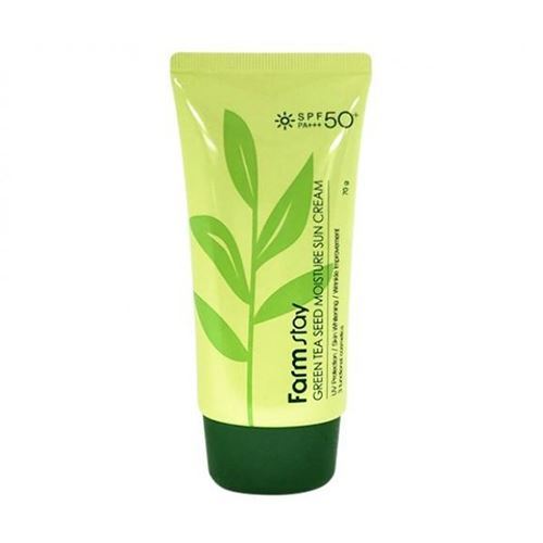 FarmStay Sun Care Green Tea Seed Moisture Sun Cream SPF 50/PA+++ Крем солнцезащитный увлажняющий с семенами зеленого чая