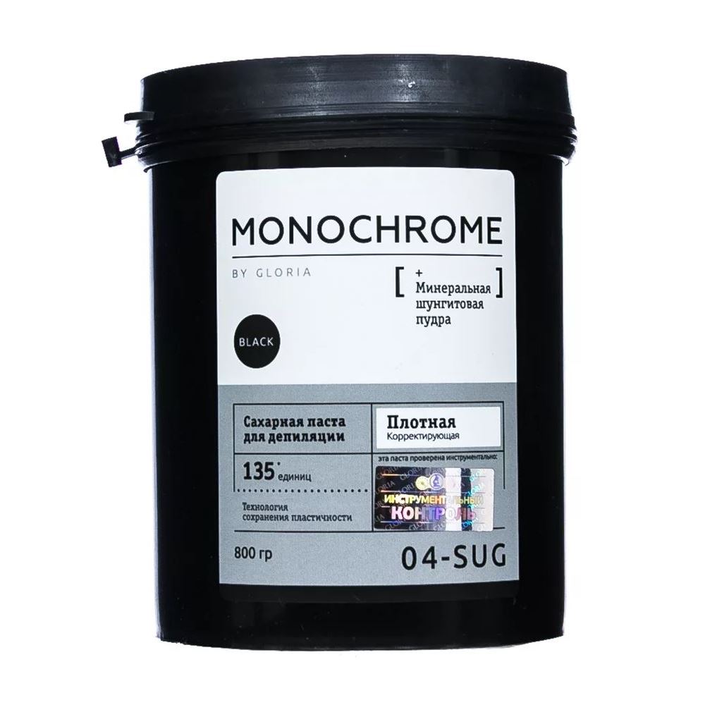 Gloria Sugaring & SPA Monochrome Monochrome 04 - Sug Сахарная паста для депиляции Плотная корректирующая Сахарная паста для депиляции Плотная корректирующая 135 ед.