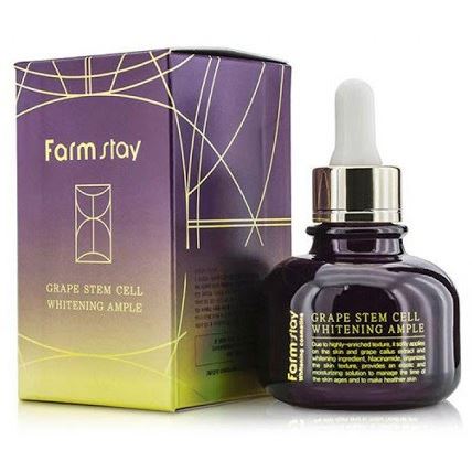 FarmStay Skin Care Grape Stem Cell Whitening Ampоule Сыворотка ампульная выравнивающая с фитостволовыми клетками винограда