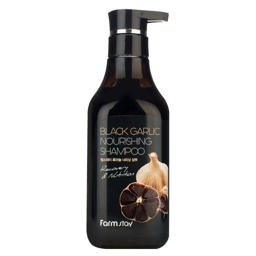 FarmStay Skin Care Black Garlic Nourishing Shampoo Шампунь питательный с экстрактом черного чеснока
