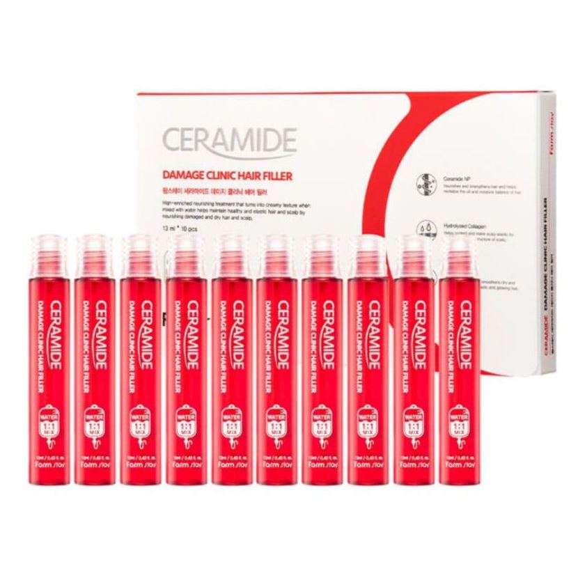 FarmStay Skin Care Ceramide Damage Clinic Hair Filler  Филлер восстанавливающий для поврежденных волос с керамидами