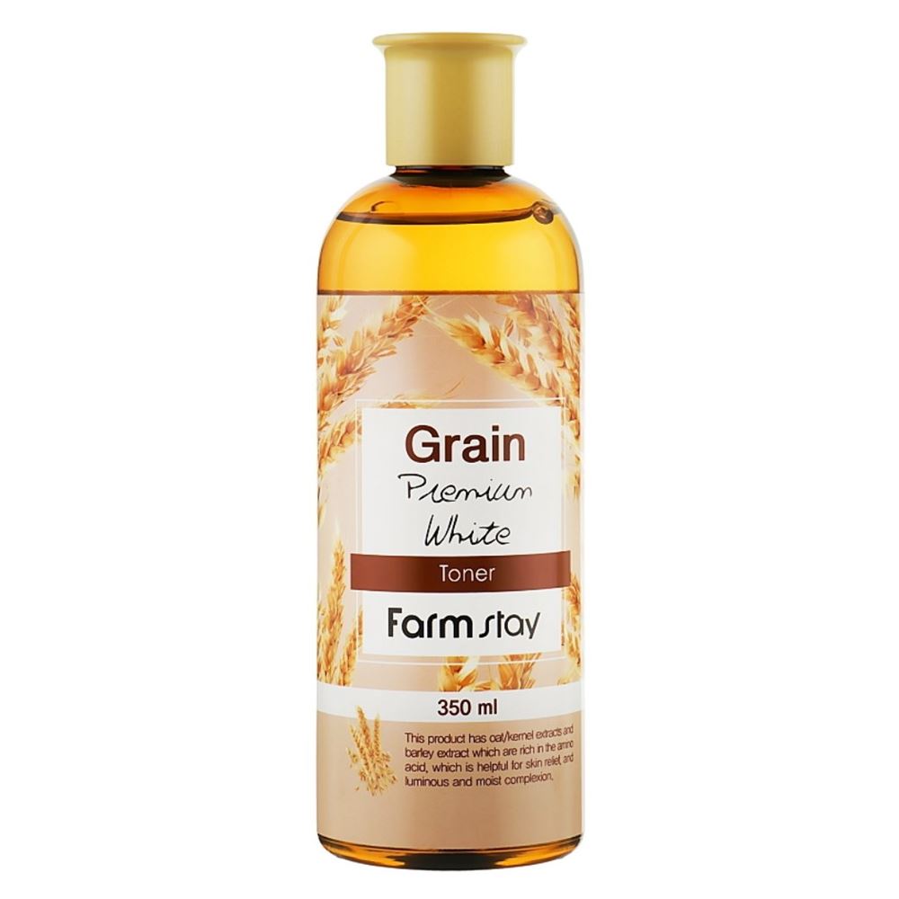 FarmStay Skin Care Grain Premium White Toner Тонер выравнивающий с экстрактом ростков пшеницы