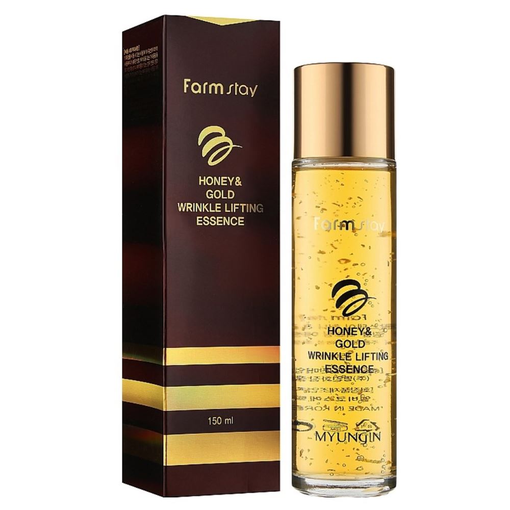 FarmStay Skin Care Honey & Gold Wrinkle Lifting Essence Сыворотка с лифтинг-эффектом с экстрактом мёда и золотом