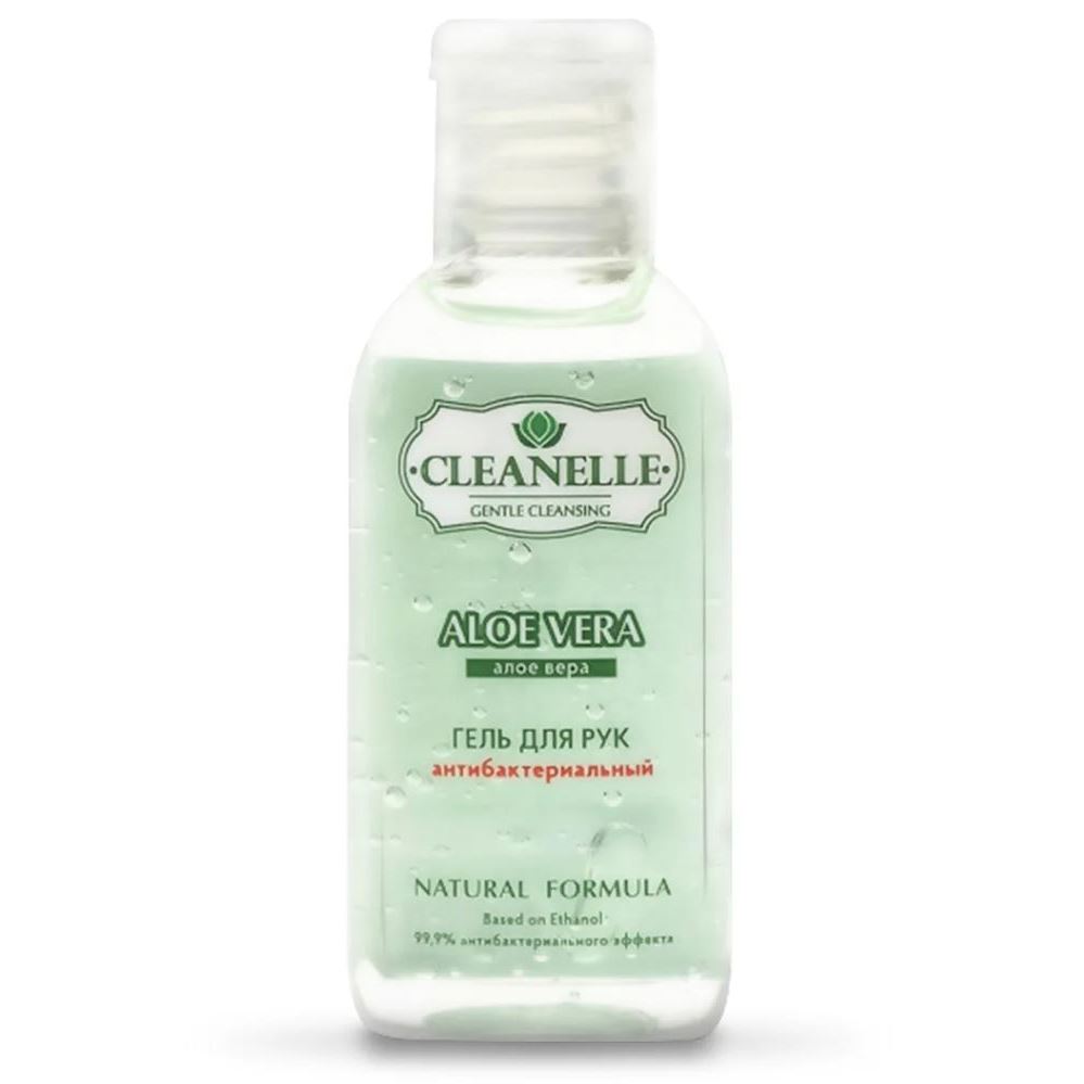 Limoni Aquamax  Cleanelle Gentle Cleansing Aloe Vera Антибактериальный гель для рук Алое и Витамин Е