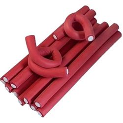 BUM12150\12180\12240 Бигуди-бумеранги красные 12 мм