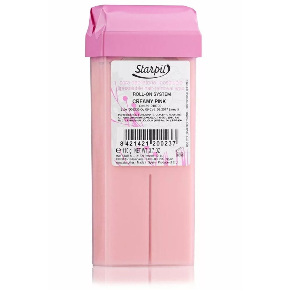 Starpil Waxes Paraffins Воск в картридже Creamy Pink Воск в картридже Розовый сливочный (плотный) Универсальный воск, подходящий для любого типа кожи