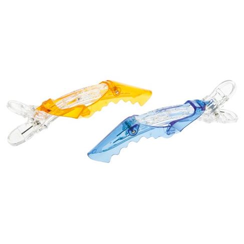 Dewal Professional Аксессуары для волос CL2601 Зажим "крокодил" 11 см пластиковый Зажим "крокодил" пластик, 11 см, упаковка 2 штуки