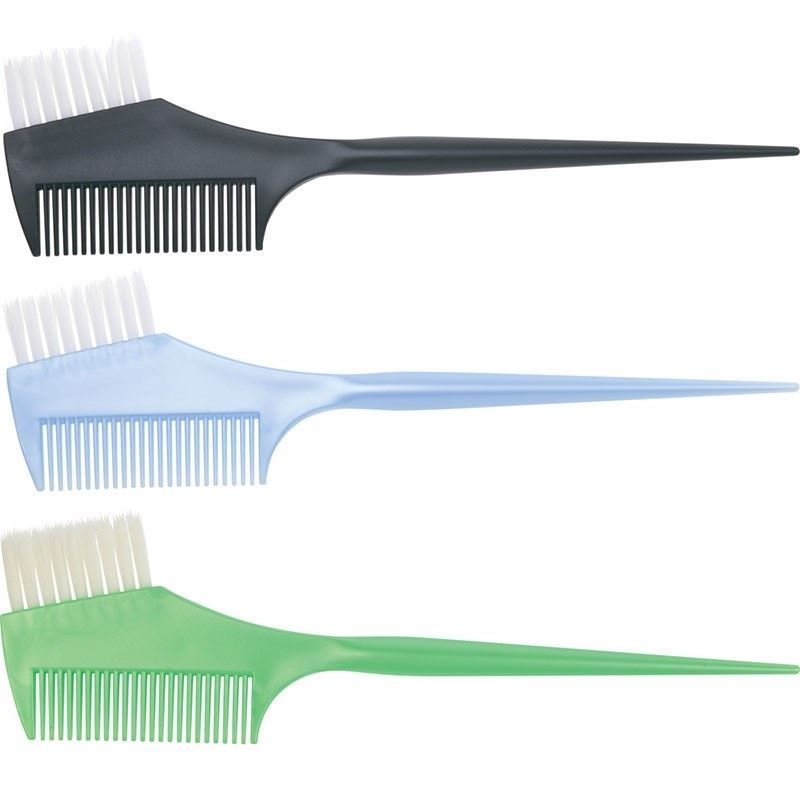 Dewal Professional Аксессуары для окрашивания и стрижки волос JPP049-1 Кисть для окрашивания волос с расческой 45 мм Кисть для окрашивания волос с расческой, белая прямая щетина, узкая,  45 мм