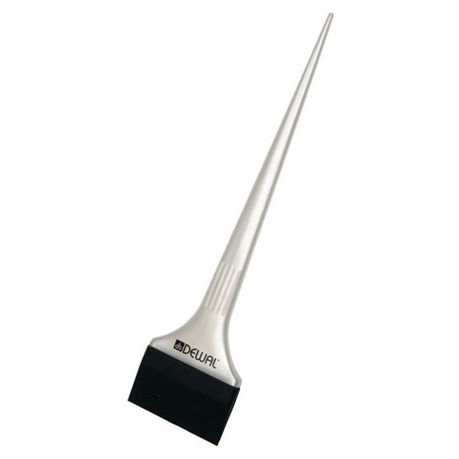 Dewal Professional Аксессуары для окрашивания и стрижки волос JPP144 Кисть-лопатка силиконовая 54 мм Кисть-лопатка силиконовая для окрашивания волос, черная с белой ручкой, широкая, 54 мм