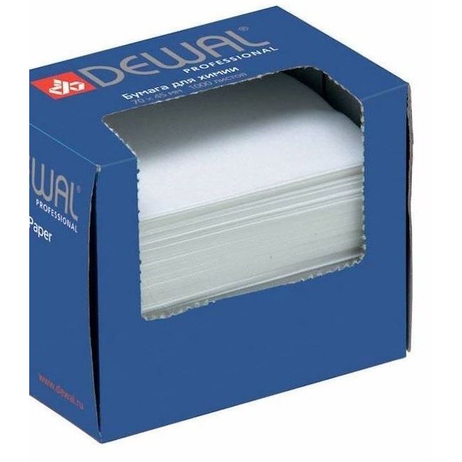 Dewal Professional Аксессуары для окрашивания и стрижки волос 01-8055 Бумага для химии 80 х 55 мм Бумага для химии 80 х 55 мм