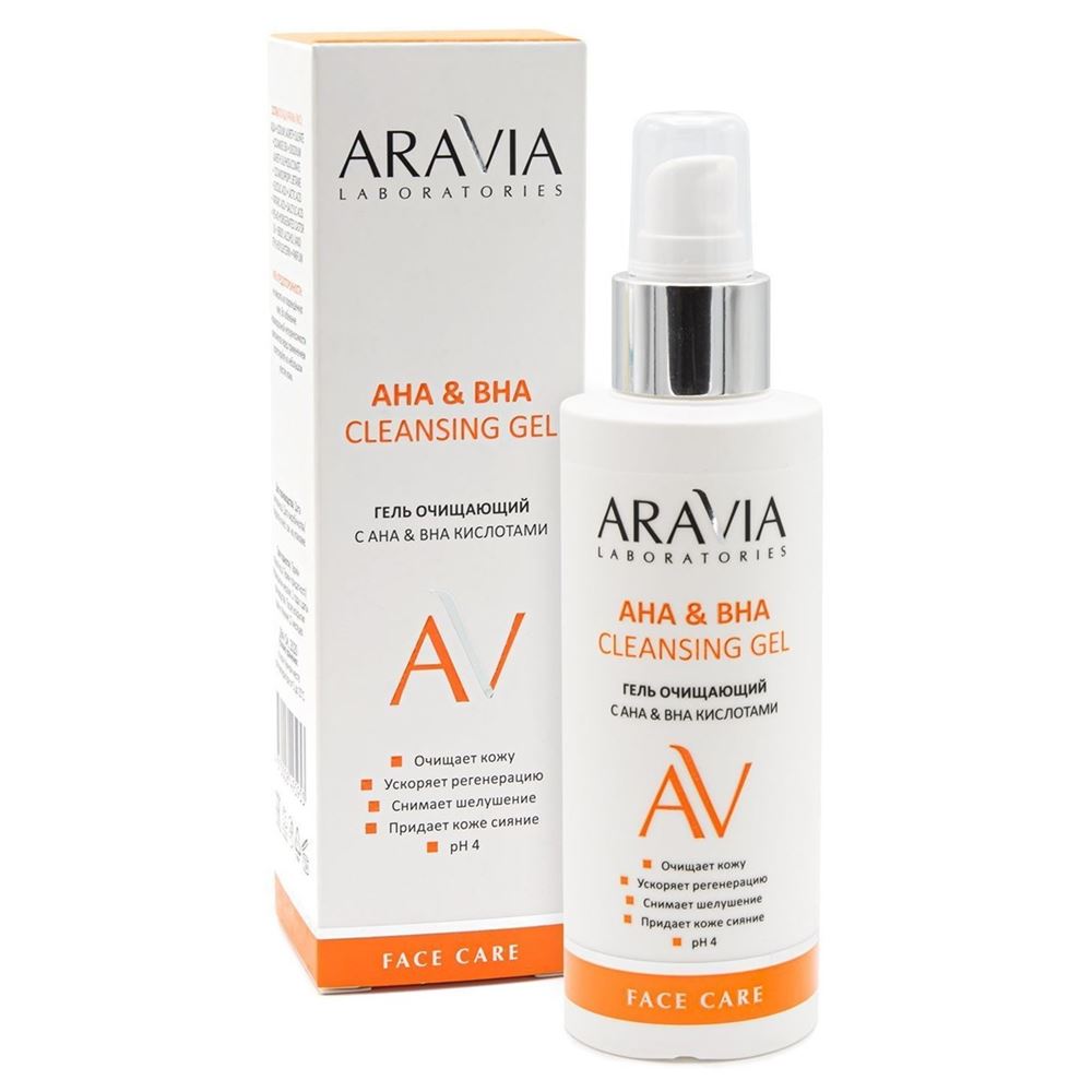 Aravia Professional Laboratories AHA&BHA Cleansing Gel Гель очищающий с AHA и BHA кислотами