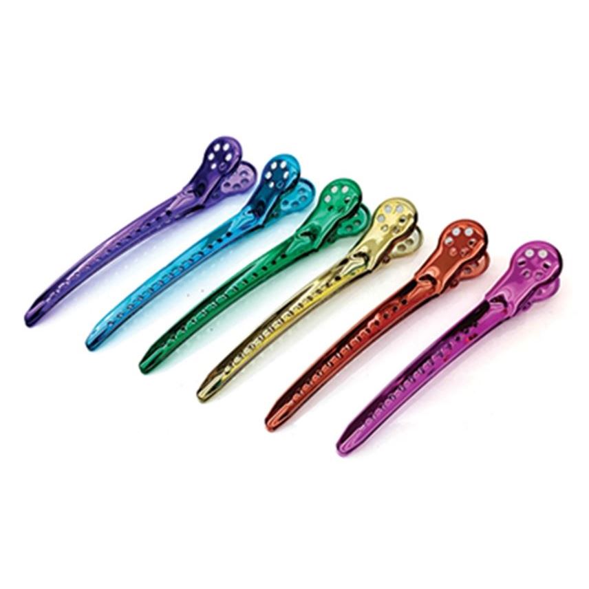 Kapous Professional Accessories  Зажимы парикмахерские металлические 93 х 15 х 13 мм, 6 шт. Зажимы парикмахерские металлические 93 х 15 х 13 мм, упаковка 6 штук