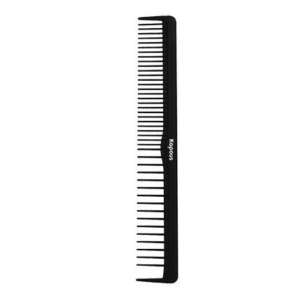 Kapous Professional Accessories  Расческа парикмахерская "Carbon fiber" 172*27 мм Расческа парикмахерская «Carbon fiber» 172*27 мм
