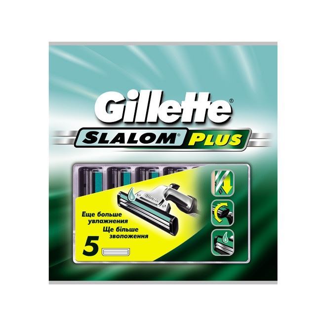Gillette Бритвенные системы Slalom Plus - 5 Сменных кассет 5 Сменных кассет
