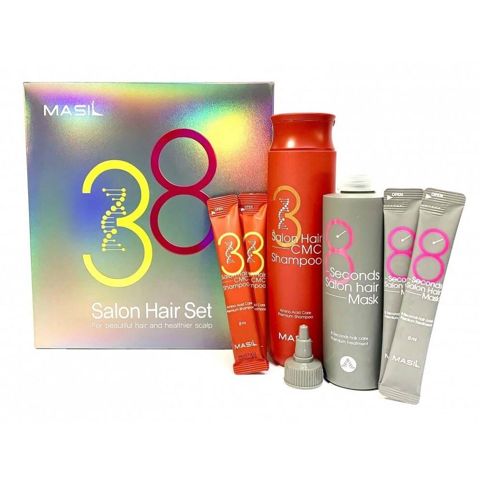 Masil Hair Care 38 Salon Hair Set Набор для восстановления волос с кератином и коллагеном 