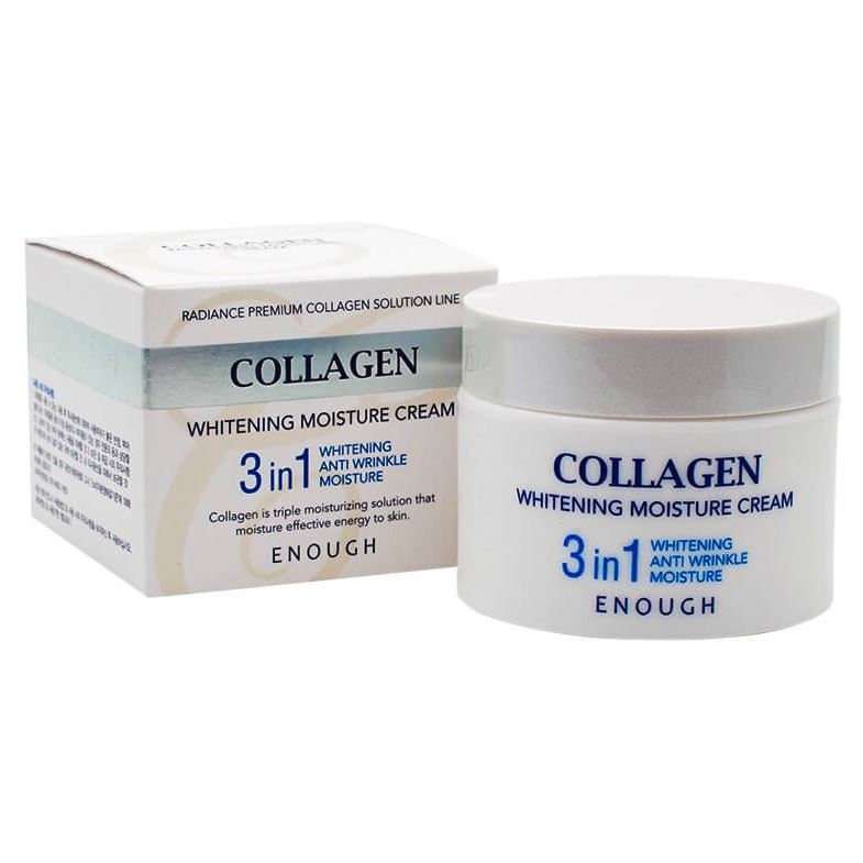 Enough Face Care Collagen 3 in 1 Whitening Moisture Cream Крем осветляющий