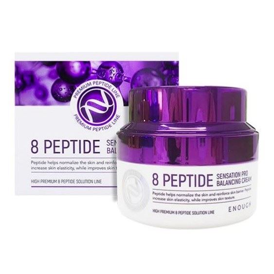 Enough Face Care 8 Peptide Sensation Pro Balancing Cream Крем с пептидами антивозрастной