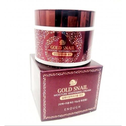 Enough Face Care Gold Snail Moisture Whitening Cream  Крем для лица с муцином улитки