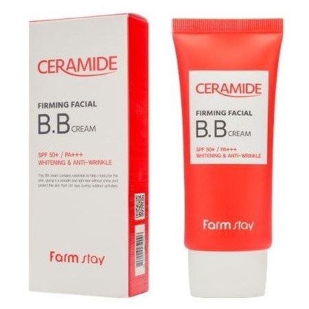 FarmStay Make Up Ceramide Firming Facial BB Cream SPF50+ PA+++ Укрепляющий ВВ-крем с керамидами 
