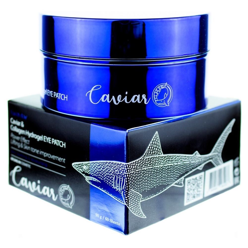 FarmStay Skin Care Caviar & Collagen Hydrogel Eye Patch Гидрогелевые патчи для области вокруг глаз с икрой и коллагеном
