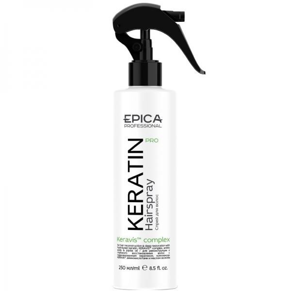 Epica Professional Intense Moisture Keratin Pro HairSpray Спрей для реконструкции и глубокого восстановления волос
