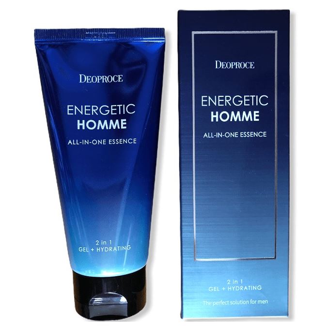 Deoproce Natural Skin Energetic Homme All-in-One Essence 2 in 1 Тонизирующая гель-сыворотка