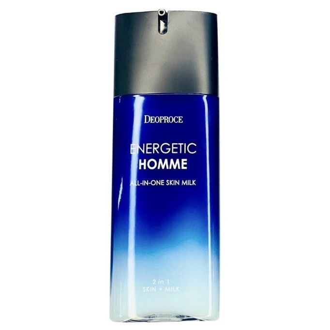 Deoproce Natural Skin Energetic Homme All-in-One Skin Milk 2 in 1 Тонизирующее молочко для лица