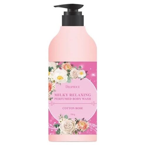 Deoproce Body Milky Relaxing Perumed Body Wash Cotton Rose Гель для душа