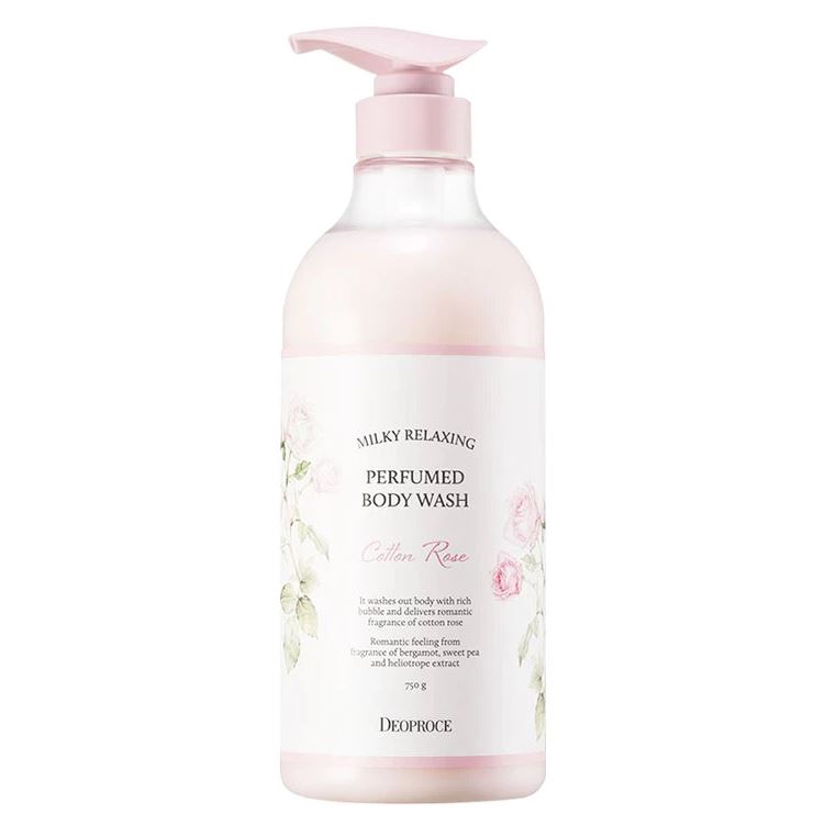 Deoproce Body Milky Relaxing Perfumed Body Wash Cotton Rose Гель для душа